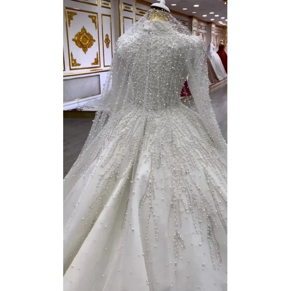 Pettiskirt Trailing Wedding Dress