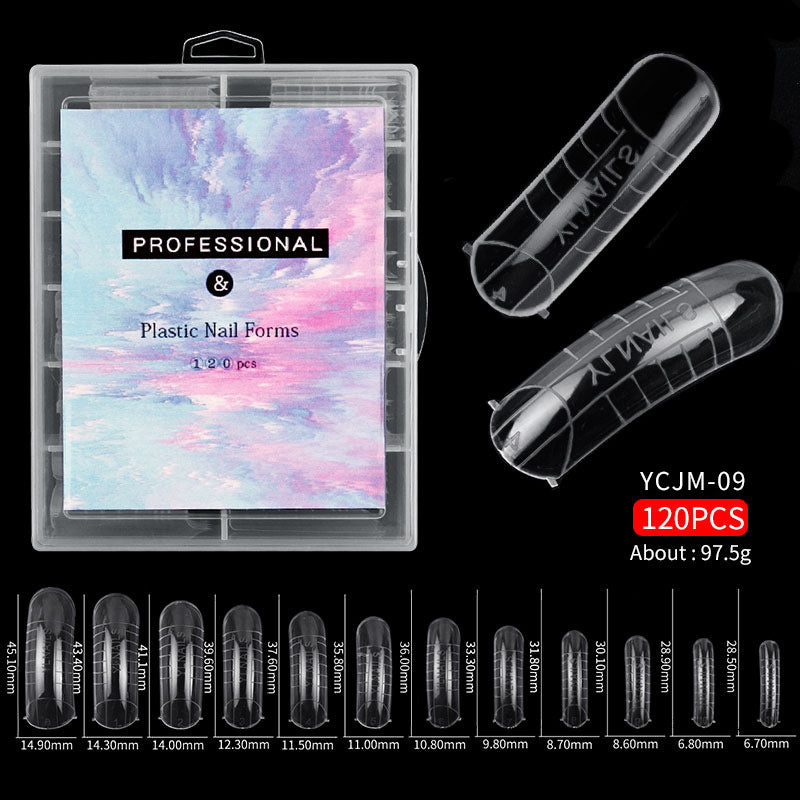 120 Pcs Transparent Nails
