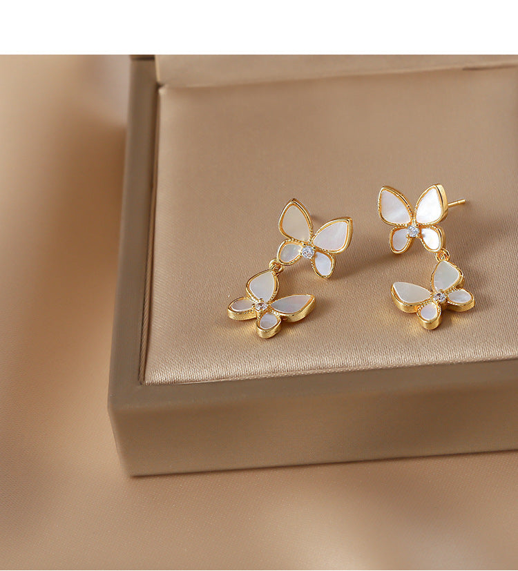 Butterfly Tassel Earrings – Sweet & Trendy Long Drop Design