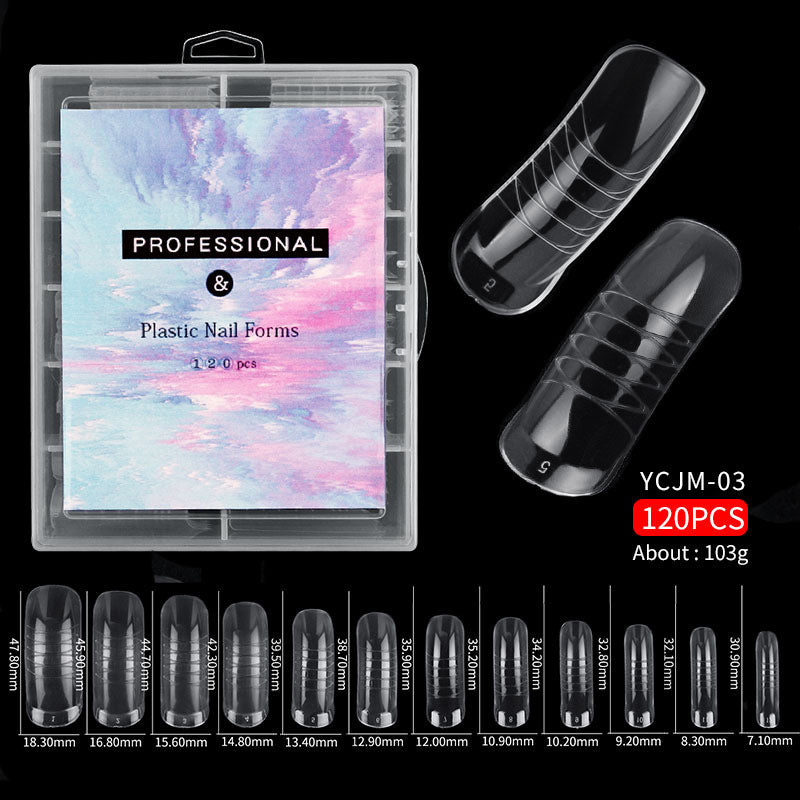 120 Pcs Transparent Nails