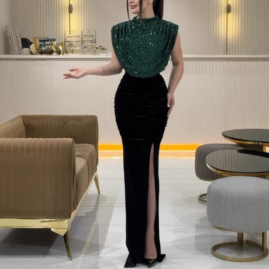 Fashionable Sequin Sleeveless Dress