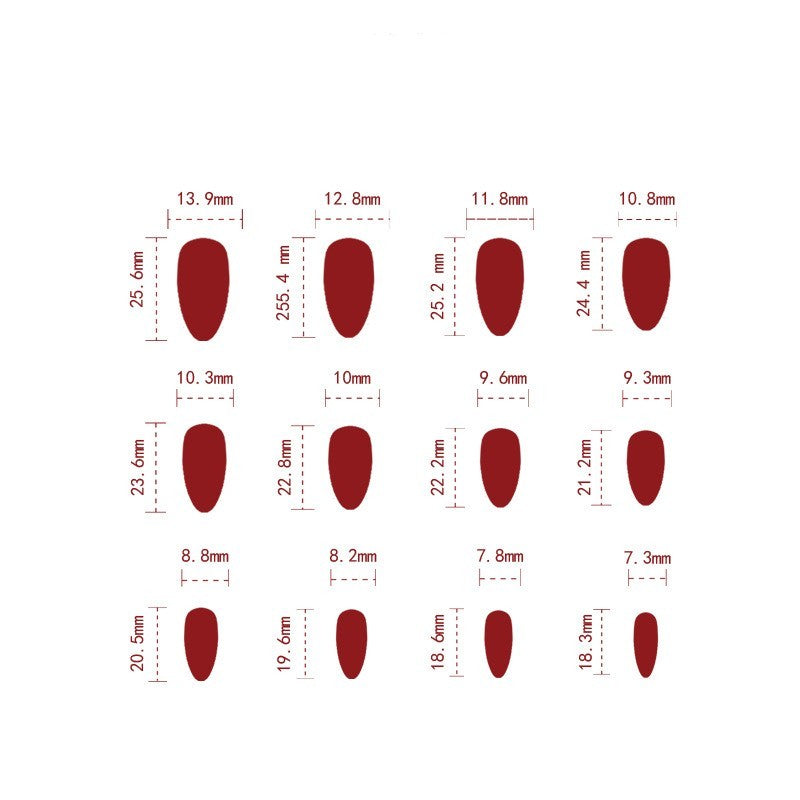 Cat's Eye Red Nails