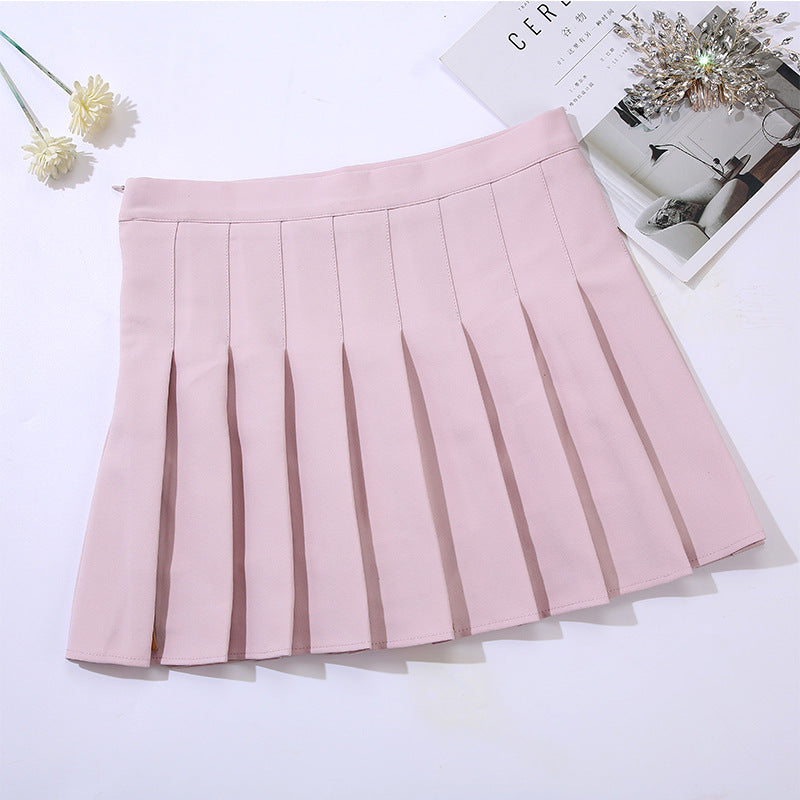 Short Pleated Skirt-4 Colors