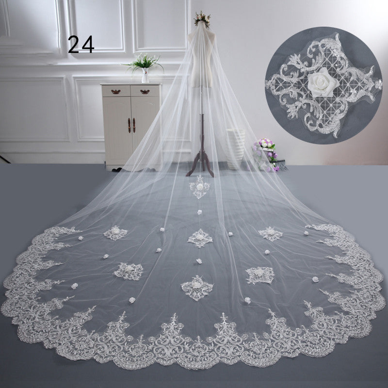 22 Styles Long Wedding Veil