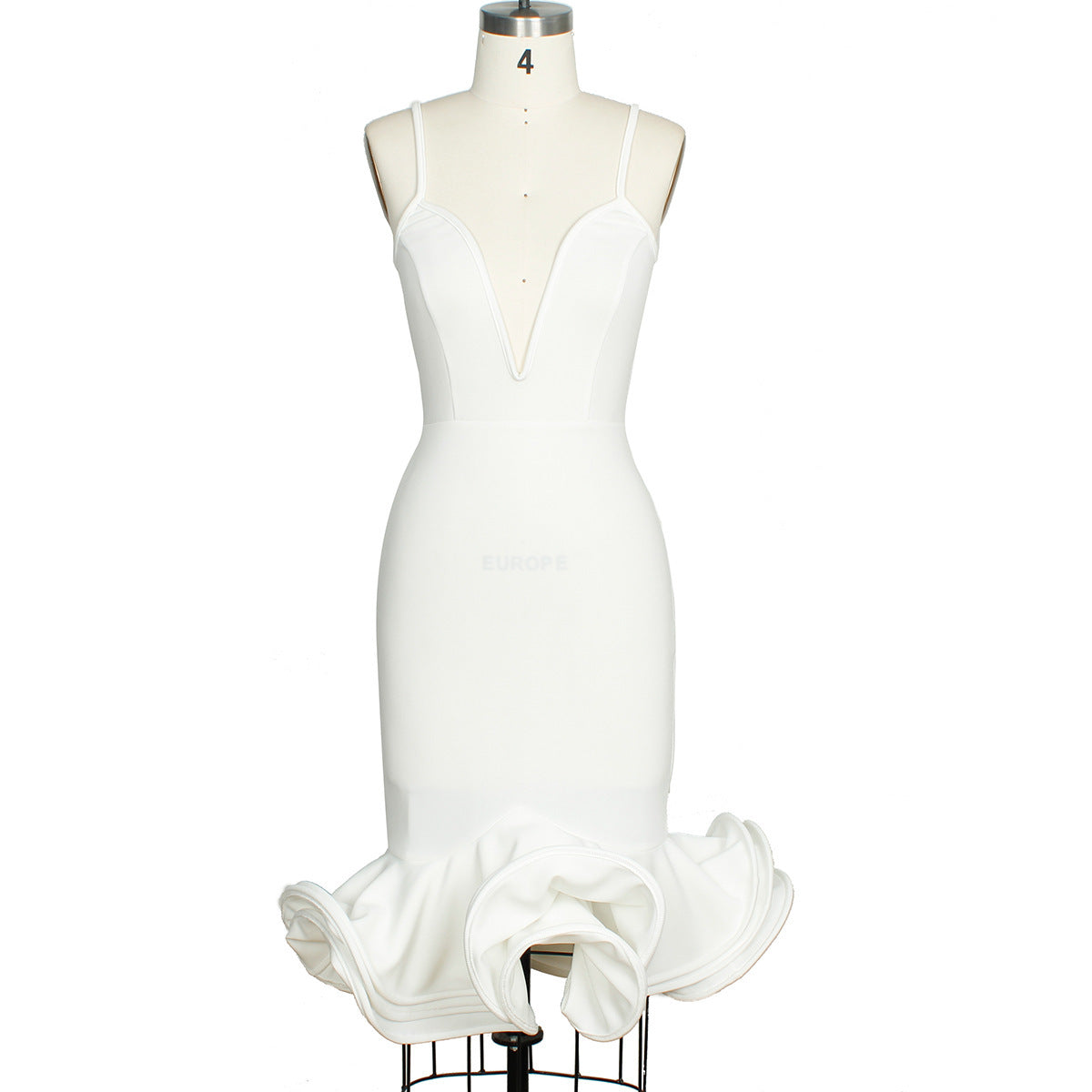 Deep V-neck Party Evening Dress