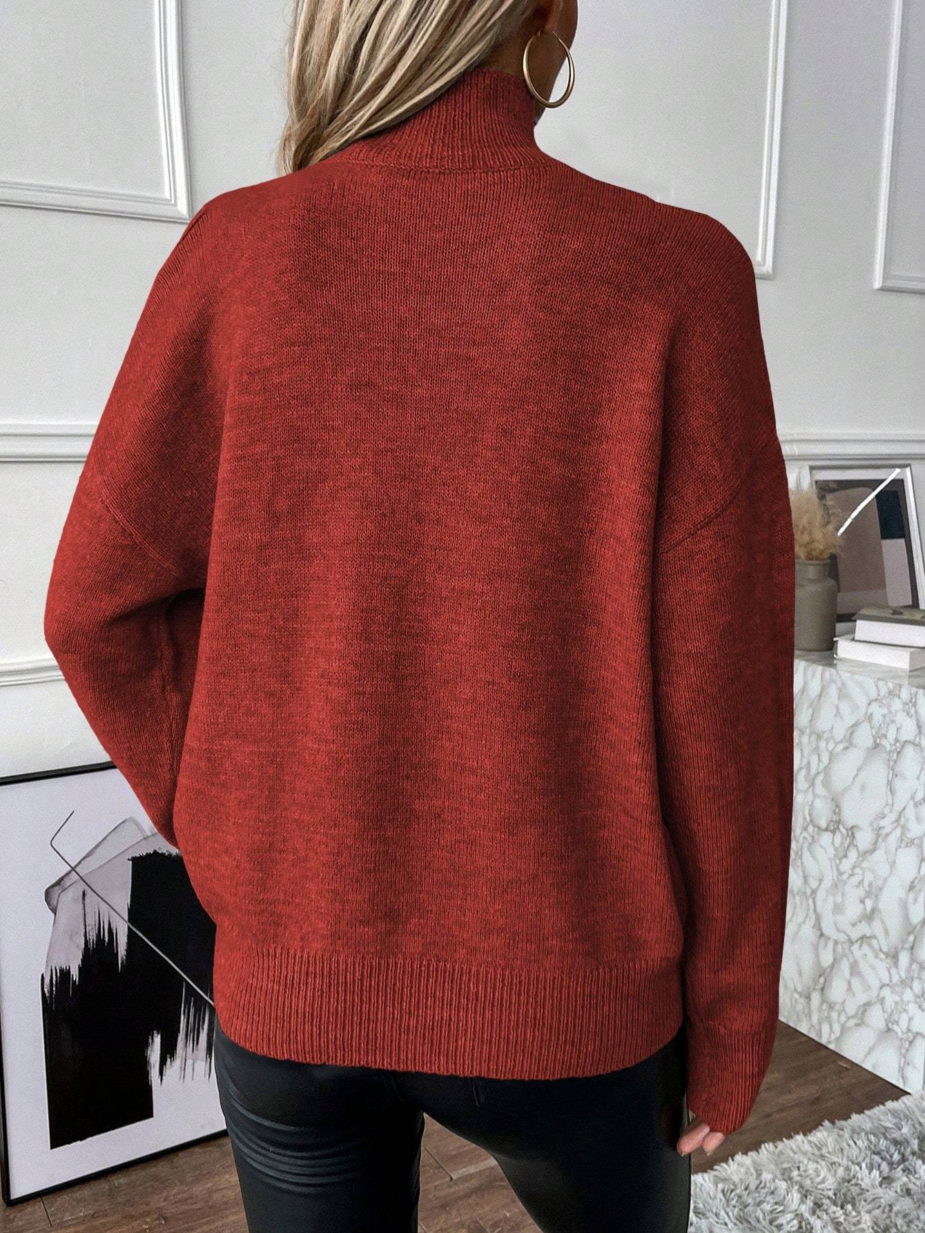 Cold Cut Shoulder 2 In 1 Sweater