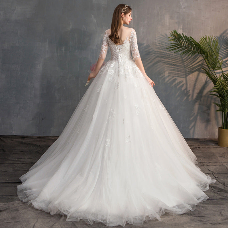 Lace Sleeve Bridal Gown