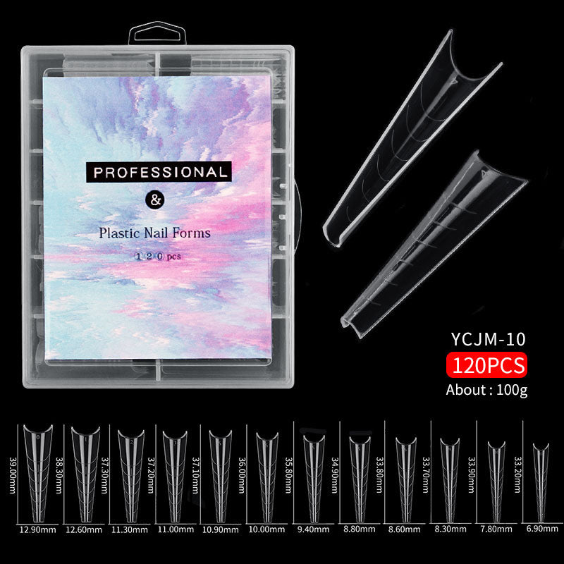120 Pcs Transparent Nails