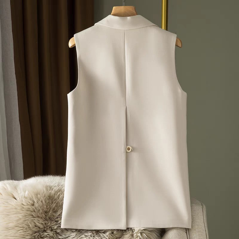 Women's Sleeveless Vest Coat