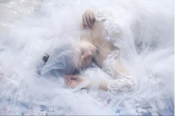 Widened Tail Simple Wedding Veil